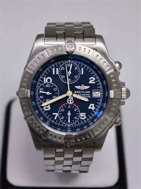 breitling blue dialed blackbird